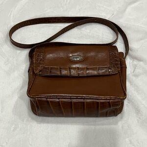 Gitano Brown Leather Shoulder Bag